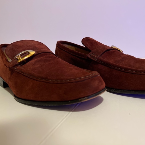 Gianni Versace Vintage Suede Loafers / Dress Shoes Size 10 main image 6